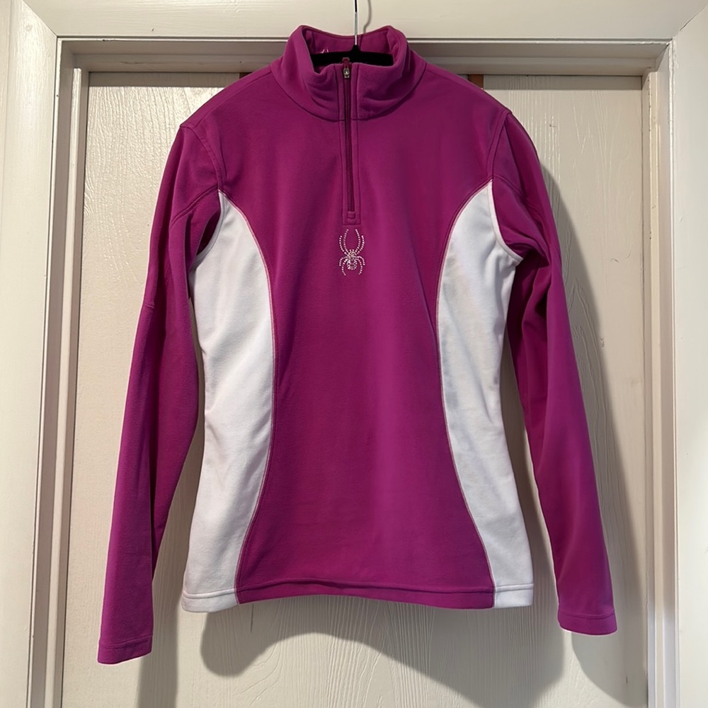 Ladies Spyder fleece zip up pullover